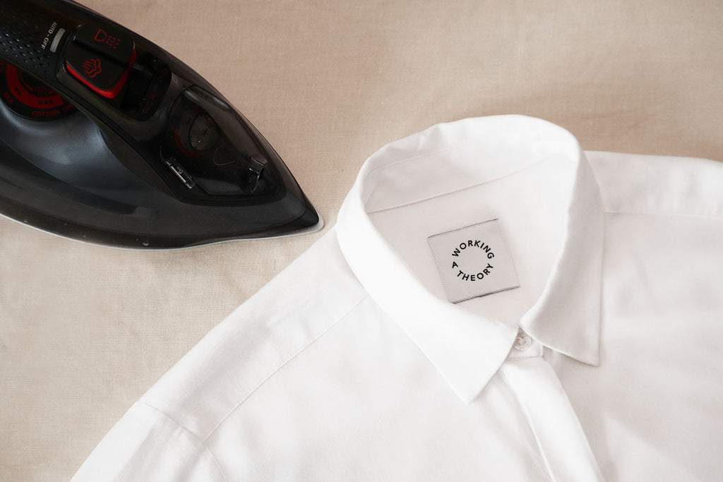 Nanna Skjorte i Hvid, i kvaliteten EcoVero, Bæredygtigt design fra A Working Theory